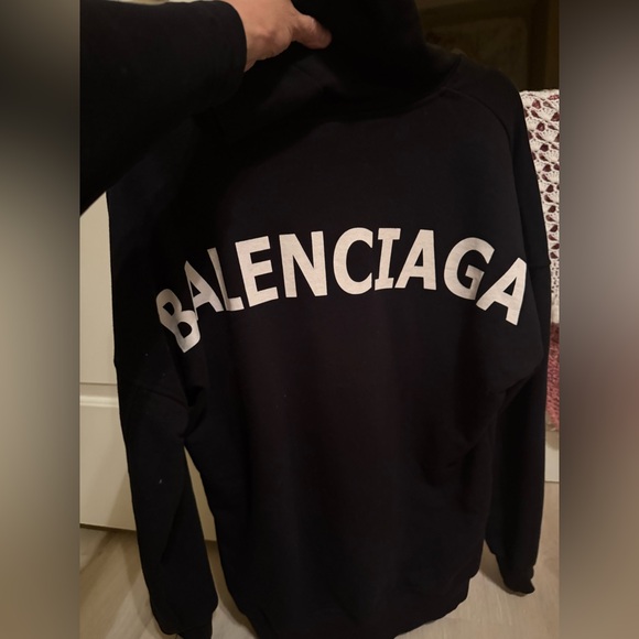 Balenciaga Black Hoodie Large - Picture 5 of 12